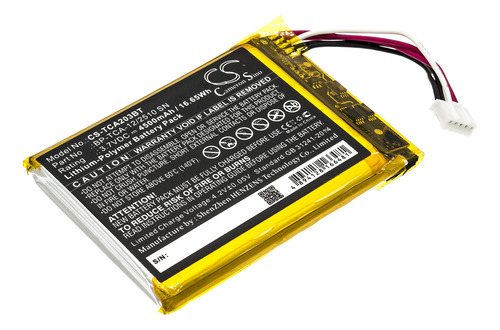 Batería Para Technicolor Tca203, Tca203comg 3,7 V/ma