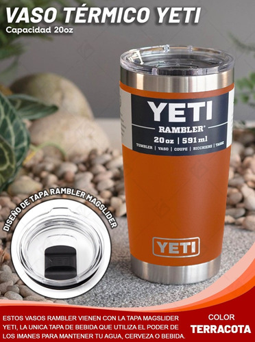 *vaso Térmico Yeti 20 Onzas (600ml)*