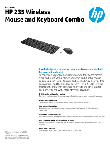 Combo Inalámbrico Hp 235 Teclado + Mouse Usb Original 1y4d0a Negro