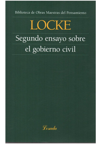 Imagen 1 de 3 de Segundo Ensayo Sobre El Gobierno Civil  - Locke - Losada Omp