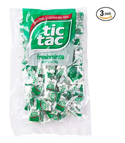 Tic Tac Freshmint Almohada Paquete, 100 Bolsa Count (pack 3)