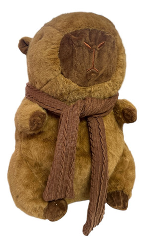 Peluche Capibara Con Accesorio Único 32 Cm Para Regalar ++ Capibara Con Bufanda
