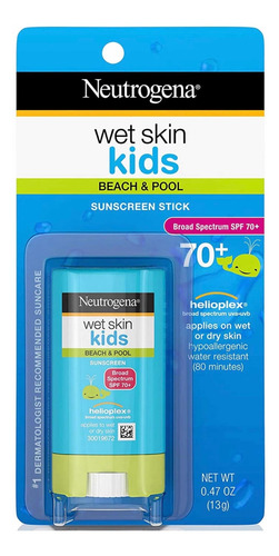 Neutrogena Wet Skin Kids Fps 70+ Protetor Solar Stick 13g