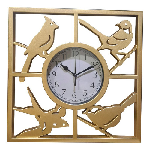 Reloj Pared Cuadrado 30cm Silencioso - Decorativo