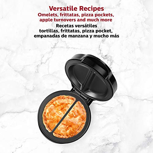 Maquina Para Hacer Omelets Y Frittatas Superficie Dual Negro