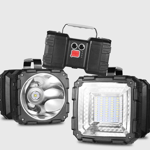 Flash De Mano Con Doble Reflector Recargable Brillante De 35