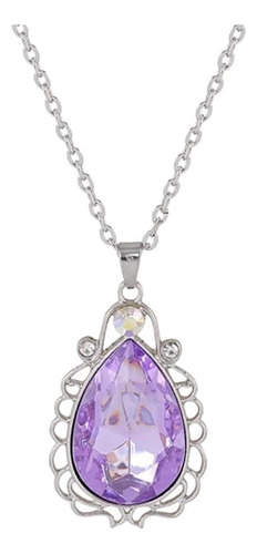 Collar Con Colgante En Tono Plateado Con Diamantes De Y Real