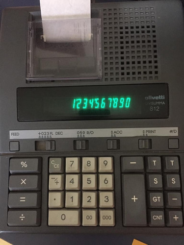 Calculadora Olivetti Divisumma 812
