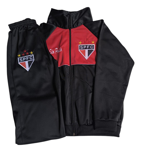 Agasalho Do São Paulo Infantil Preto 12