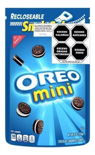 Galletas Mini Oreo 226 Grs C/u 5 Pack