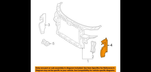 Desviador Aire Radiador Izq Audi A3 06-08 8p4121283c Lib3334 (Usado)