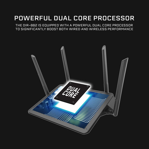 Router Inalámbrico D-link Con Aplicaciones En La Nube, Negro