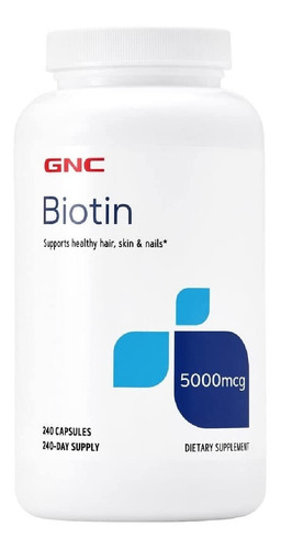 Biotina 5000 Mcg Gnc 240 Capsulas