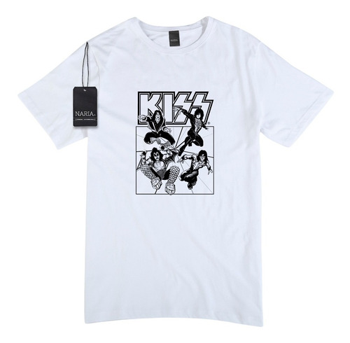 Remera Hombre Kiss Dibujo Art Logo - Muk1