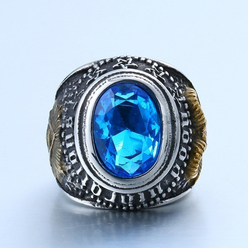 Imagen 2 de 5 de Anillo Satanico Punk Rock Gotico Laminado En Plata