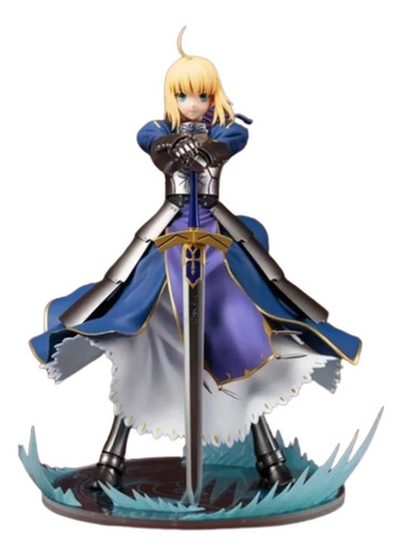 Anime Fate/ Grand Rei Saber Caliburn Battle Scene 23 Cm