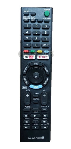 Control Remoto Televisor Smart Sony Con Tecla Netflix Youtub