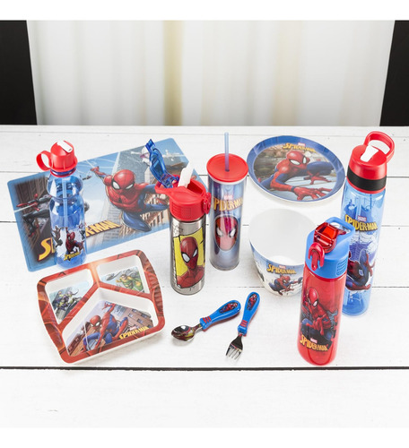 Zak Designs Botella Diseño De Minecraft, Plástico 16 Y 25 Oz Rojo 16 Onza
