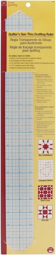 Dritz Quilting See-thru Redaccion Regla