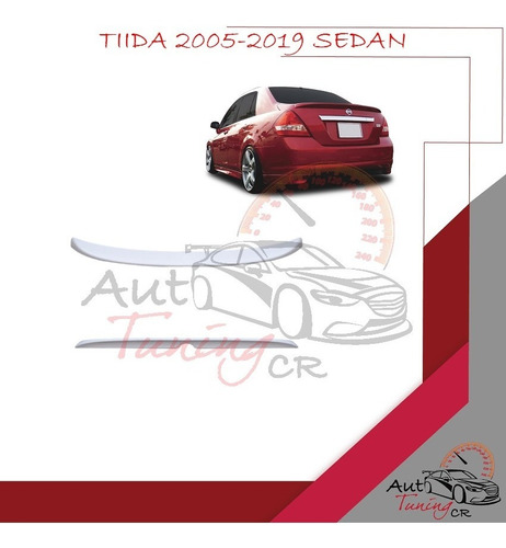Coleta Spoiler Tapa Baul Nissan Tiida 2005-2019 Sedan
