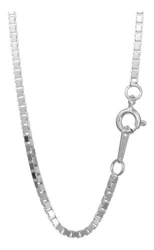 Cadena Collar En Plata Esterlina Genuina 925, 1.8mm X 40cms