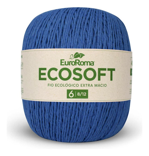 Barbante Ecosoft 8/12 422g 452m Azul Royal 903 Euroroma