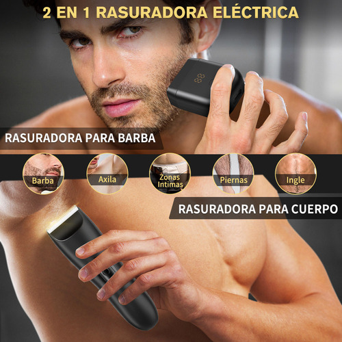Js All-in® Rasuradora Electrica Barba Corporal Afeitadora
