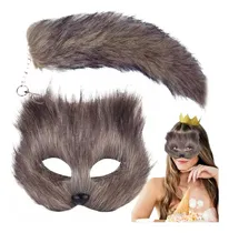 Comprar Juego De Máscaras Y Cola Therian, Máscaras Y Cola De Zorro