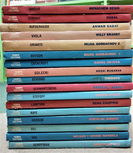 Los Grandes Líderes Del Siglo Xx - Tiempo Cultural 17 Libros (Usado)