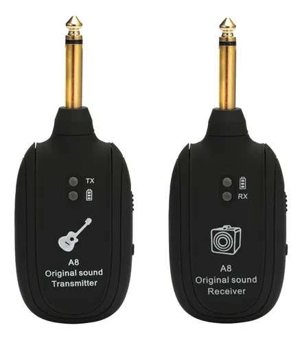 comprar A8 Uhf Sem Fio Guitarra Transmissor Set 730mhz 50m