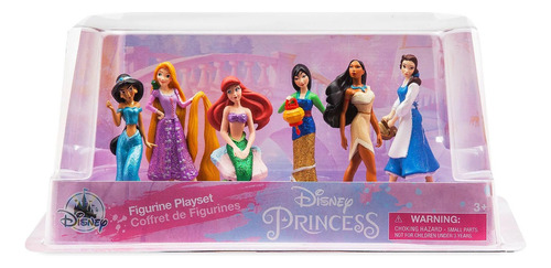 Set Figuras Princesas Disney Store Playset Bella Ariel Mulán
