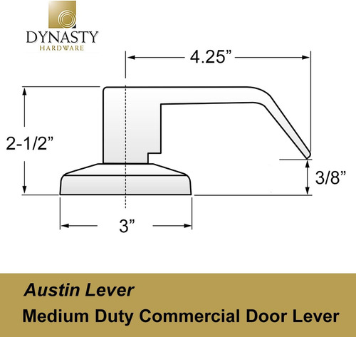 Hardware De La Dinastía Austin Lock De Puertas De Pasaje Com