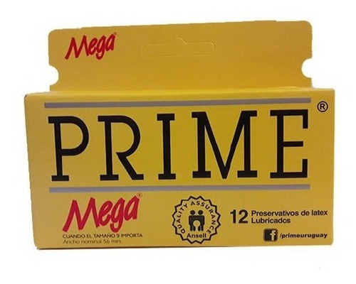 Preservativos Prime Mega X12 Unidades