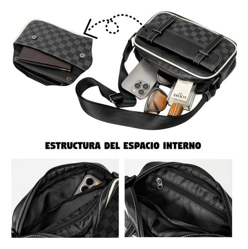 Umjofa Bolso De Hombro A Cuadros Informal De Negocios