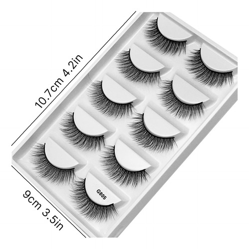 Mink Lashes Real Effective Siberian Mink F^ur Lashes Round L