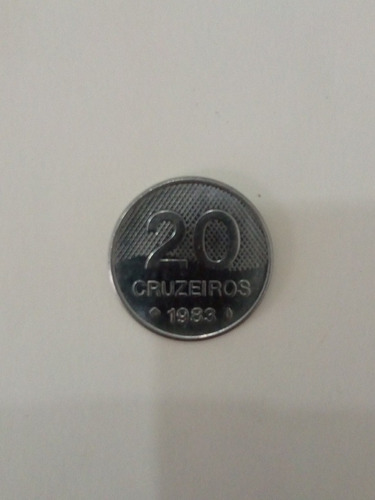 Moneda Brasil 20 Cruzeiros Año 1983