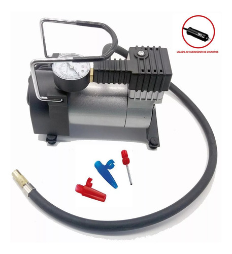 Mini Compressor Ar 12v Profissional Carro Onibus Suspensão 5