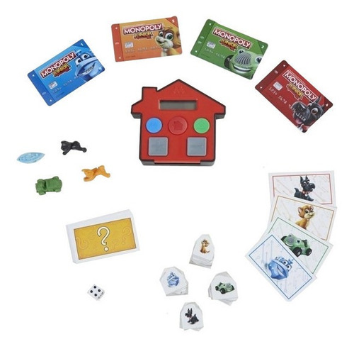 Imagen 4 de 4 de Juego de mesa Monopoly Junior Banco electrónico Hasbro E1842