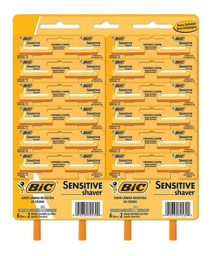 Imagen 1 de 3 de Máquina De Afeitar Bic Sensitive X24un / Superstore