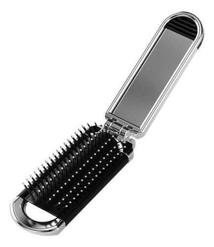 Cepillo De Pelo Plegable Con Espejo Mini Peine De Pelo