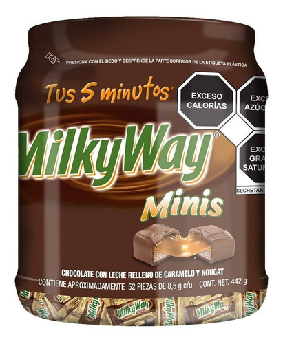 Milkyway Minis Chocolate Con Leche Relleno  52pz 442g