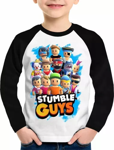 Camiseta Camisa Stumble Guys Gamer Jogo Stumble Infantil e Adulto