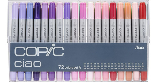 Juego 72 Marcadores De Colores Copic Marker Nivel Interme...