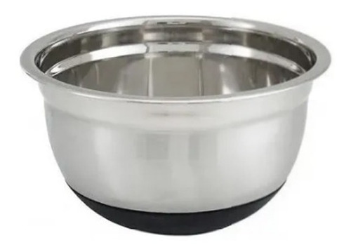  Bowl De Acero Inoxidable Base Silicona 22cm Reposteria