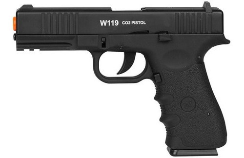 Pistola De Pressão Co2 Glock Wg W119 Slide Metal 4,5mm -