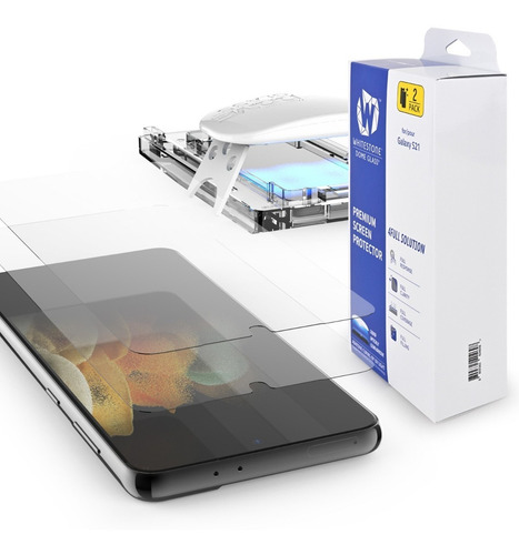Imagen 1 de 10 de Vidrio Templado Samsung S21 Whitestone Dome Glass Pack X 2