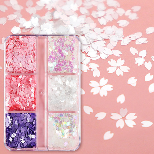 Brillo De Uñas De Flores De Uñas De Flor De Cerezo 3d Lentej