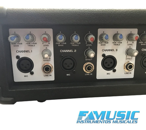 Imagen 3 de 10 de Consola Potenciada Sunset Jcb408cl 4 Canales Eq Delay