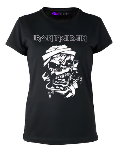 Polera Mujer Iron Maiden Eddie Heavy Metal Rock Grafimax