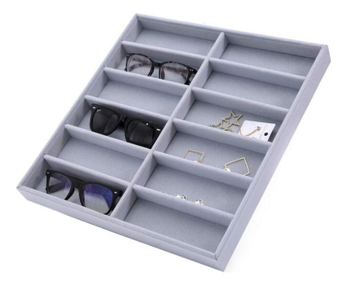 6 12 Grid Velvet Glasse Display Case Gafa Sol Organizador